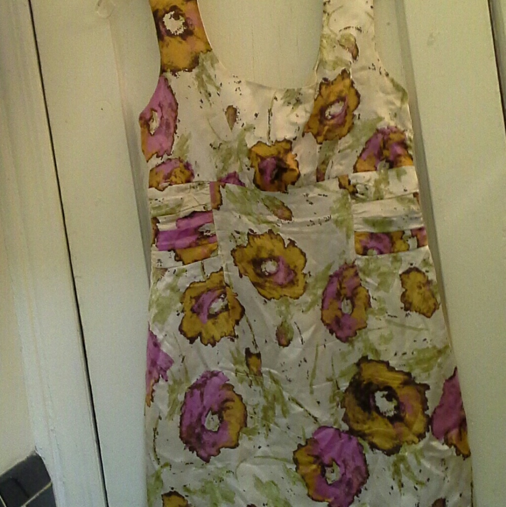 Campaigne Floral Silk Dress